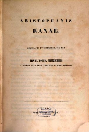 Aristophanis Ranae
