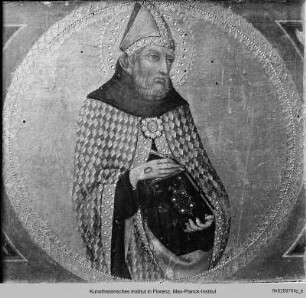 Fragment einer Predella: Augustinus