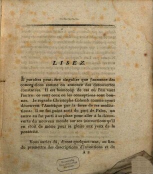 Enonciation de plusieurs inventions et decouvertes