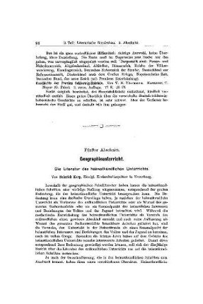Geographieunterricht