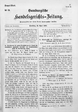 No. 2. 25. April 1868