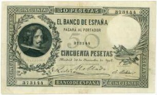 Geldschein, 50 Pesetas, 30.11.1902