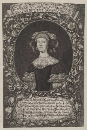 Bildnis der Margaretha Barbara Schwälbin