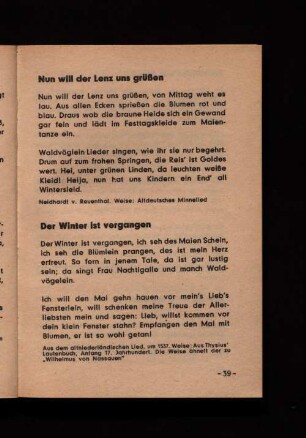 Der Winter ist gegangen