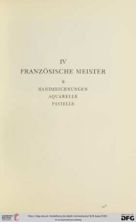 B. Handzeichnungen, Aquarelle, Pastelle
