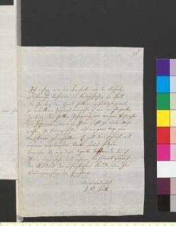 Brief von Falk, Johannes Daniel an Goethe, Johann Wolfgang von