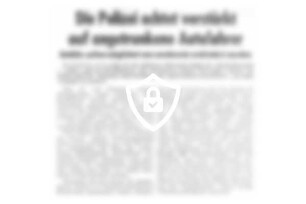 Die Polizei achtet verstärkt auf angetrunkene Autofahrer