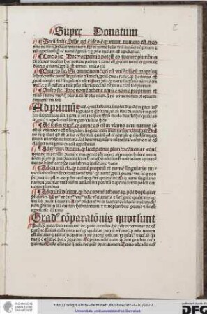 Postquam autor determinavit de qualitate nominis hic consequenter determinat de comparatione cuius ordinis ratio est quia qualitas convenit omni nomini