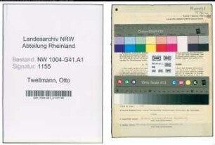 Entnazifizierung Otto Twellmann , geb. 19.06.1895 (Polizist)