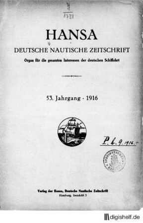 1916: 53. Jahrgang