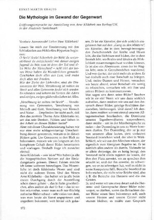 Die Mythologie im Gewand der Gegenwart
