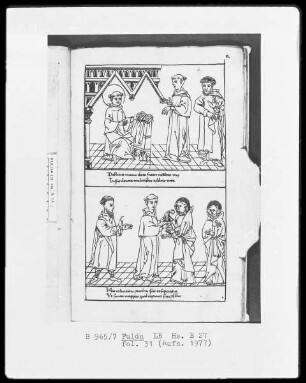 Illustrationen zur Vita Sancti Benedicti & Bis-Bini-Vita — ---, Folio 31rectoBildseite