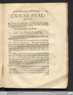 CXXXI. Psalmus.