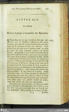 Lettre XLII. Au même