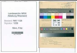 Entnazifizierung Fritz Stinn , geb. 13.03.1920 (Polizist)