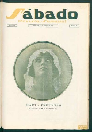 Marta Fábregas, notable actriz dramática - [Fotografía]