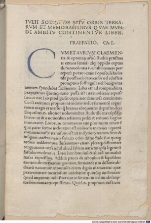 Polyhistor sive de mirabilibus mundi