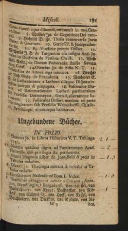 Ungebundene Bücher.