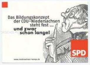 Wahlwerbung der SPD zur Landtagswahl in Niedersachsen