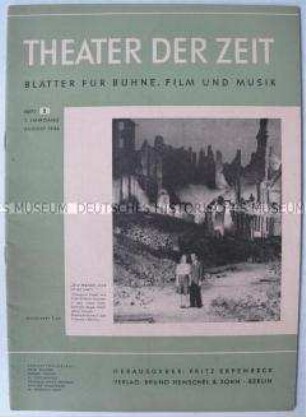 Fachzeitschrift "Theater der Zeit" u.a. über das deutsche Theater im Exil 1938-1945