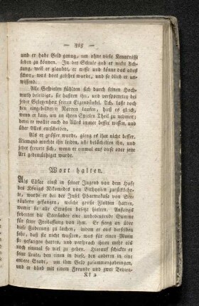 Wort halten.