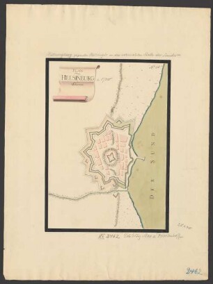 Plan von Helsinburg in Schonen