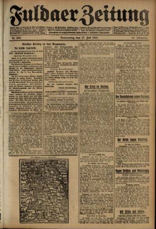Ausgabe vom Donnerstag, den 15. Juli 1915.
