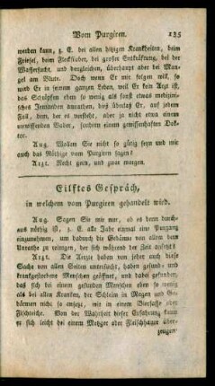Eilftes Gespräch, in welchem vom Purgiren gehandelt wird