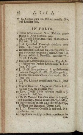 In Folio. - In Duodecimo.