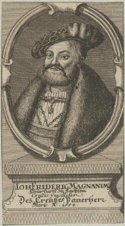 Bildnis des Iohann Fridericus, Kurfürst von Sachsen