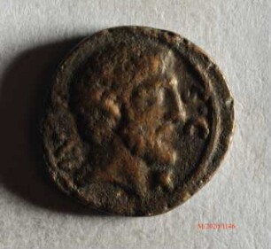 Römische Münze, Nominal Denar, Prägeherr T. Vettius Sabinus, Prägeort nicht bestimmbar, Fälschung