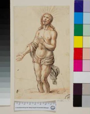 Christus im Jordan stehend