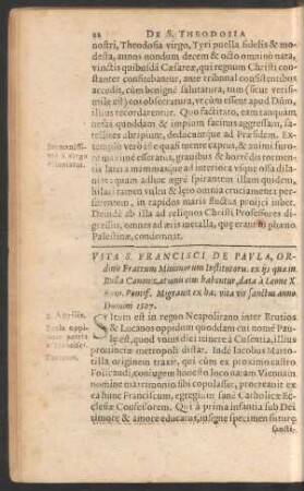 Vita S. Francisci De Paula ...