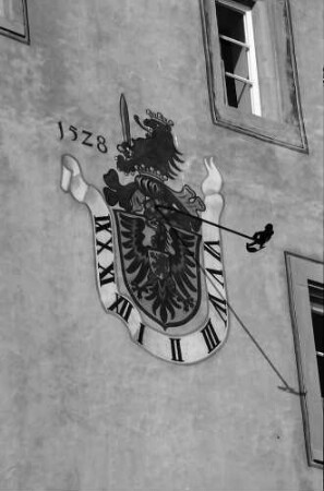 Überlingen: Sonnenuhr am Haus Seepromenade