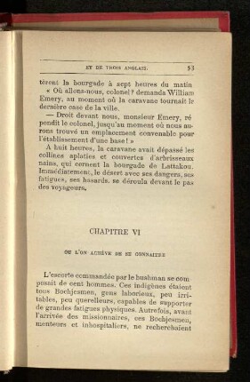 Chapitre VI - Chapitre X