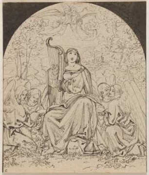 Hl. Cäcilie mit Engeln