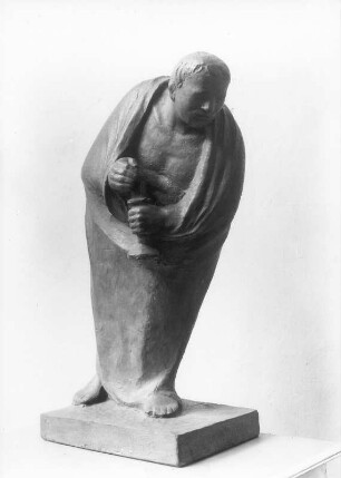 Der Einsame : Der Einsame. Werkmodell Gips; H. 60 cm (1911; E. Barlach). später Berlin: Privatbesitz