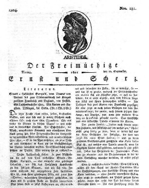 Nro. 181., Montag den 10. September