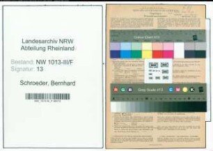 Entnazifizierung Bernhard Schroeder , geb. 21.02.1887 (Steuerbeamter)