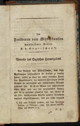 Vorrede des Englischen Herausgebers