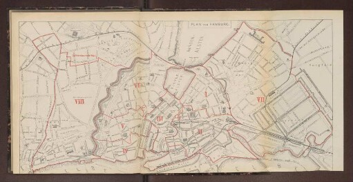Plan von Hamburg.
