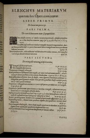 Elenchus materiarum quae toto hoc Opere continentur.