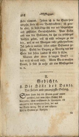 II. Gedichte. 8. Die Hölle des Dante.