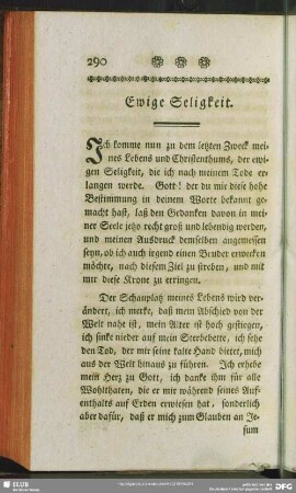 Ewige Seligkeit