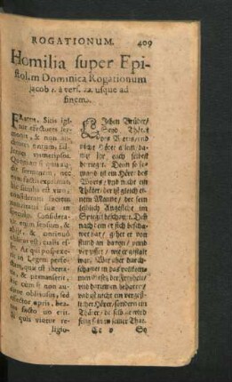 Homilia super Epistolam Dominica Rogationum