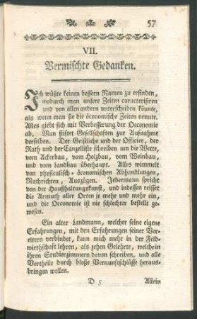 VII. Vermischte Gedanken.