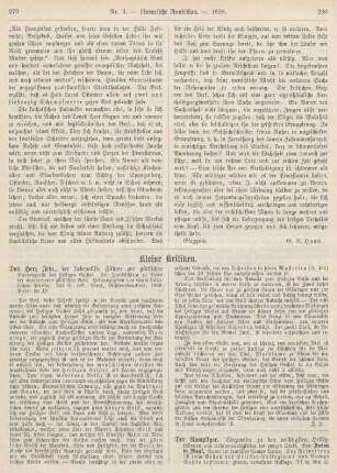 279-286 Kleine Kritiken