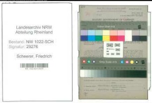 Entnazifizierung Friedrich Scheerer , geb. 04.03.1910 (Inspektor)