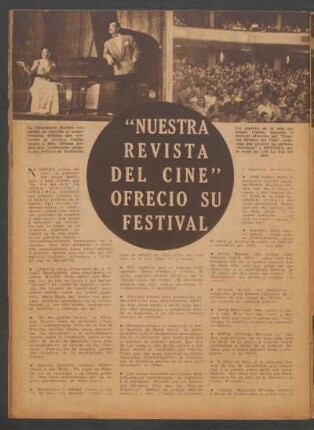"Nuestra revista del cine" ofreció su festival