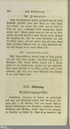 XIX. Abtheilung. Vorkehrungsgerichte